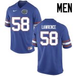 Men's Florida Gators #58 Jahim Lawrence NCAA Nike Blue Authentic Stitched College Football Jersey PZR0862XG